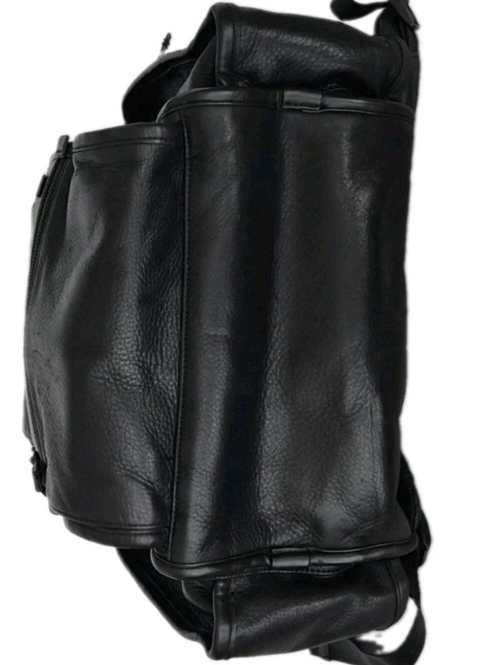 Tumi Alpha 2 Black Leather Backpack 96178DHR.